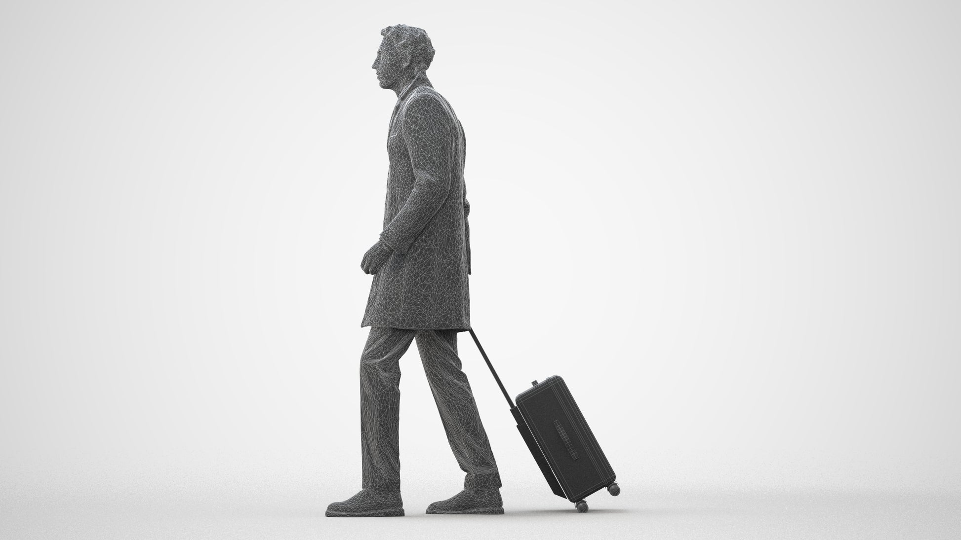 realistic 3D people man business, render-ready for V-Ray and Corona, FBX OBJ, square thumbnail