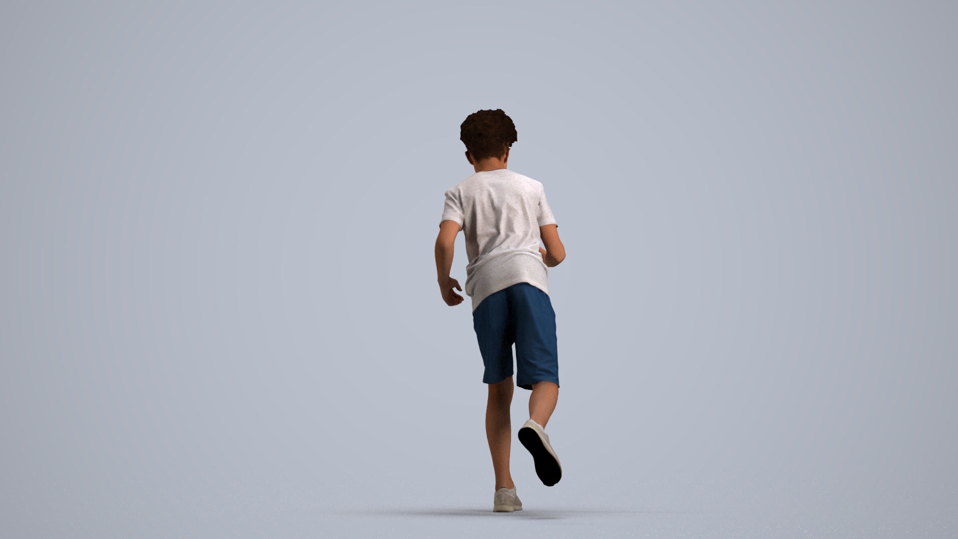 realistic 3D people boy casual kids, render-ready for V-Ray and Corona, FBX OBJ, front view render