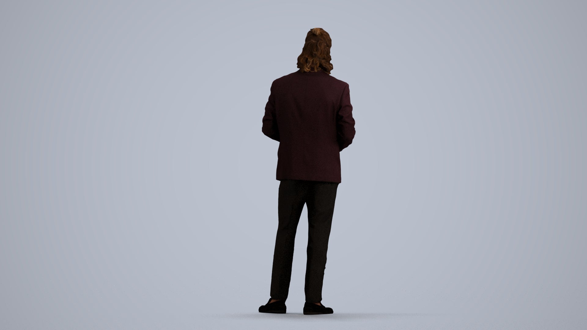 photogrammetry 3D man formal formalaffairs, realistic human model archviz FBX, front view render