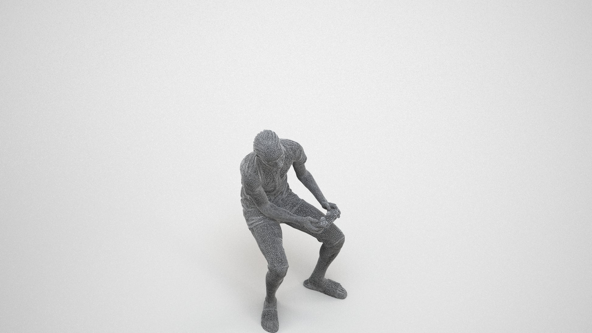 photogrammetry 3D boy casual kids, realistic human model archviz FBX, wireframe three-quarter view
