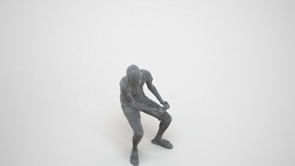 photogrammetry 3D boy casual kids, realistic human model archviz FBX, wireframe three-quarter view