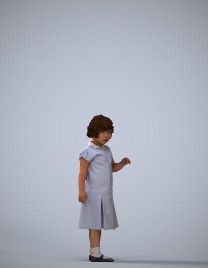 photogrammetry 3D girl kids, realistic human model archviz FBX