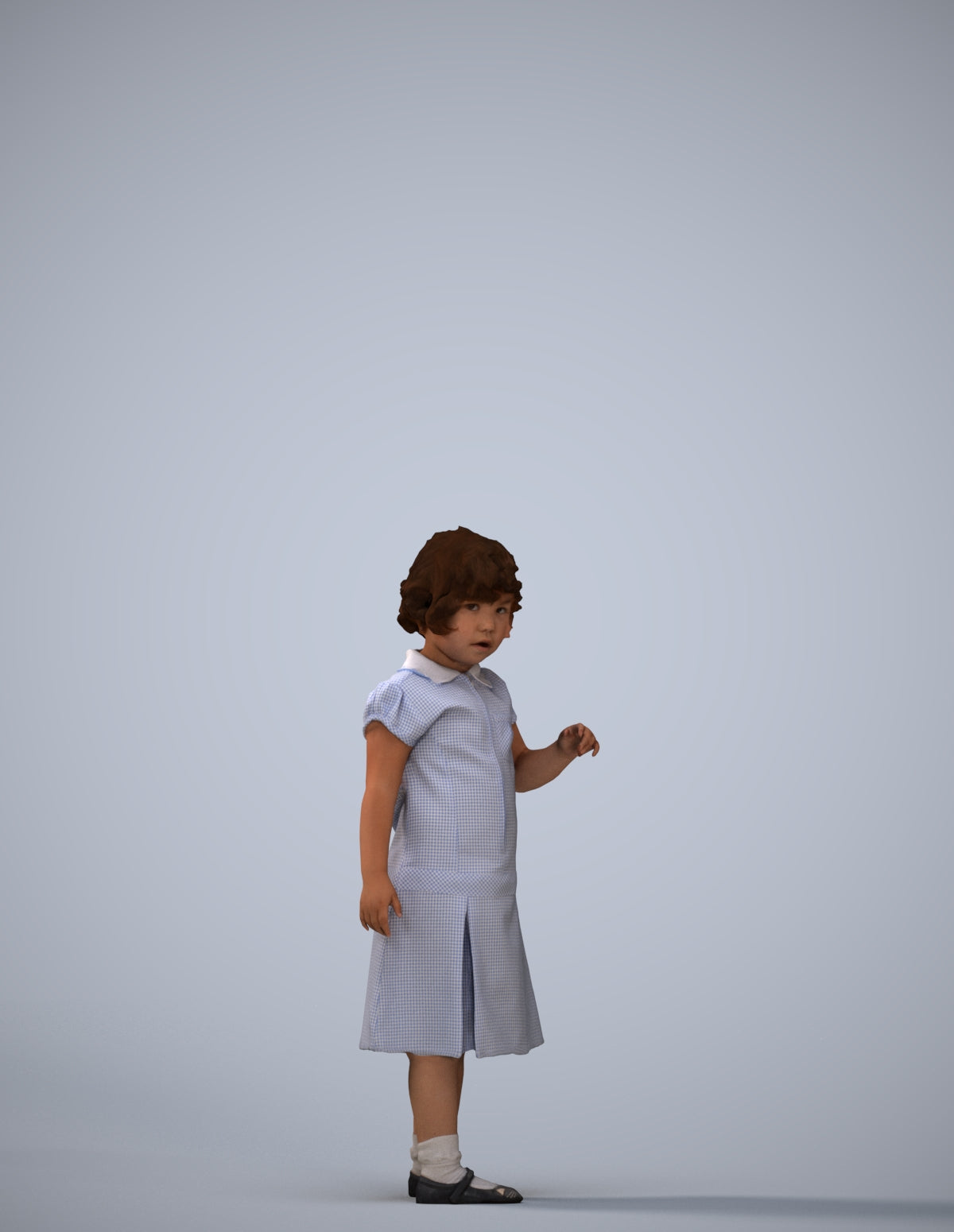 photogrammetry 3D girl kids, realistic human model archviz FBX