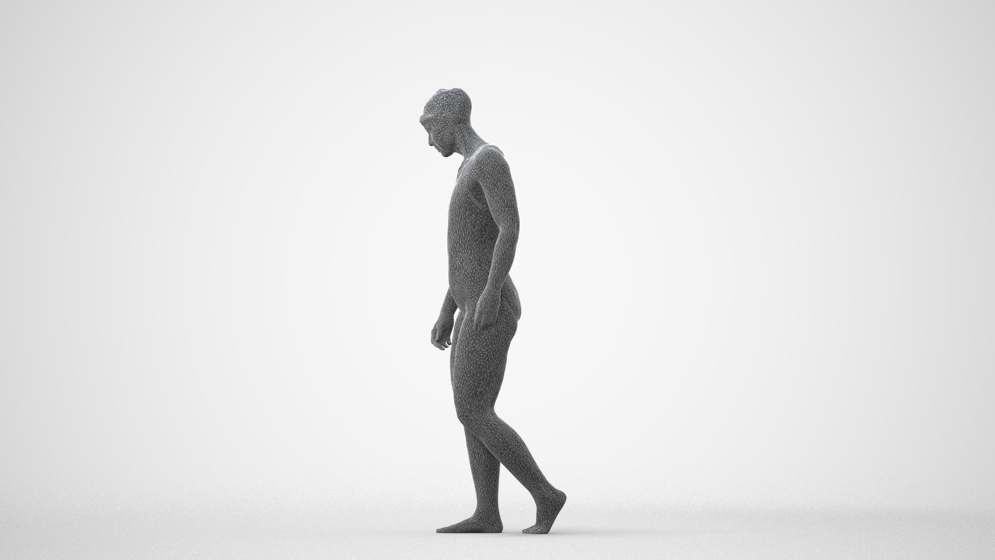 scanned 3D woman sport pool, photogrammetry people for Enscape and V-Ray, square thumbnail