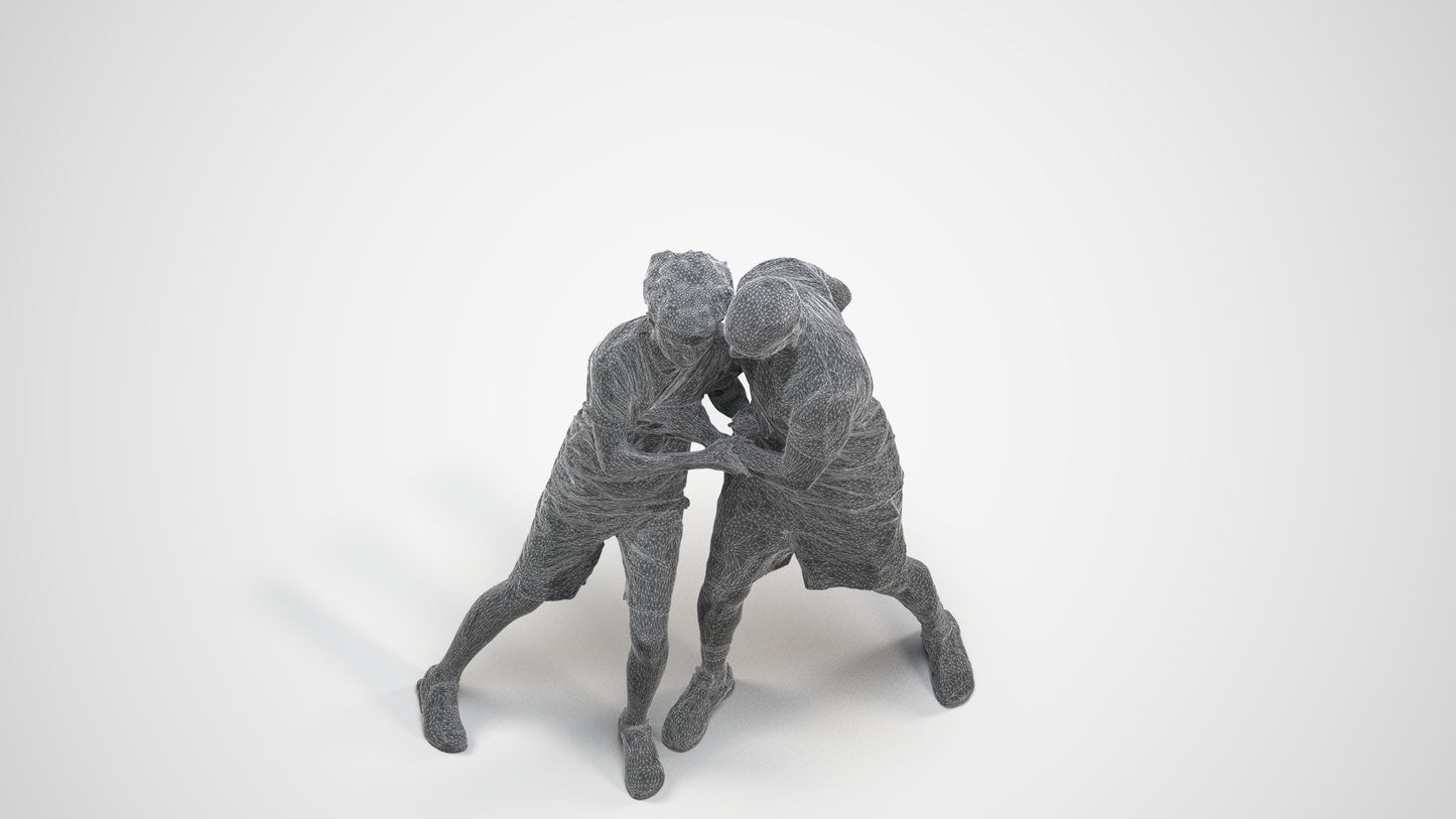 3D people model boy casual kids, scanned human for 3ds Max rendering, wireframe three-quarter view