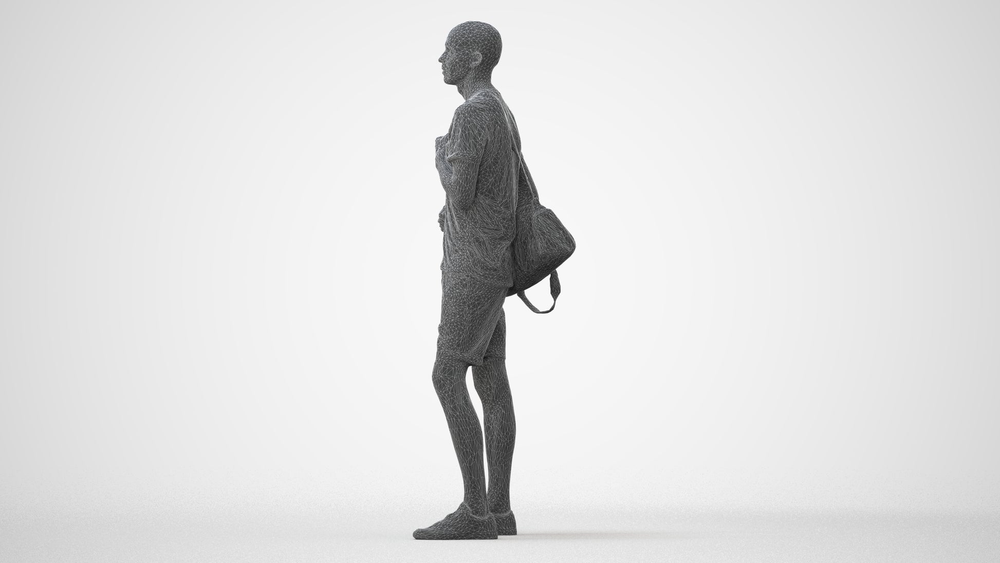 3D scanned man mix casual, photorealistic archviz people for Enscape and SketchUp, square thumbnail