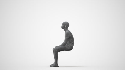 realistic 3D human boy casual kids, archviz people FBX OBJ for Blender, square thumbnail