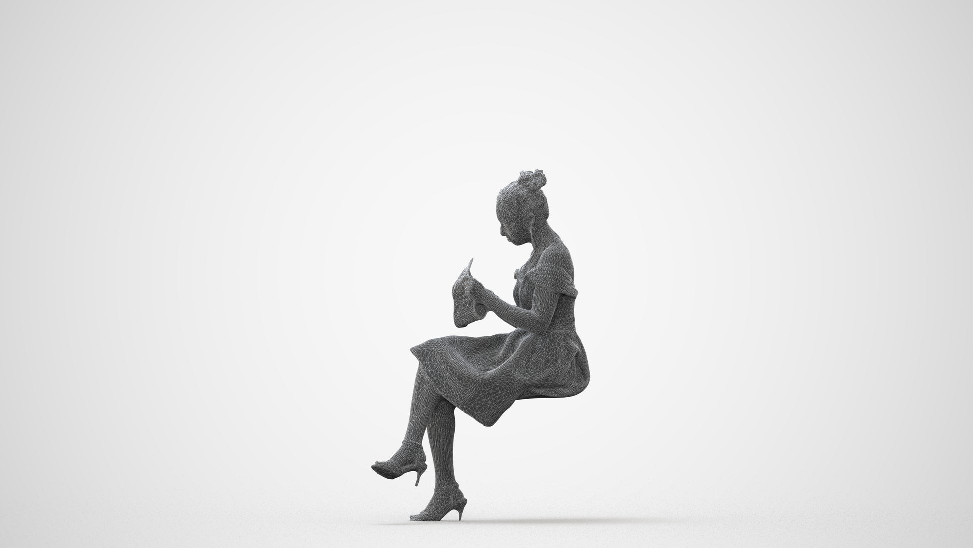 realistic 3D woman formal formalaffairs, scanned archviz people for Blender and 3ds Max, square thumbnail