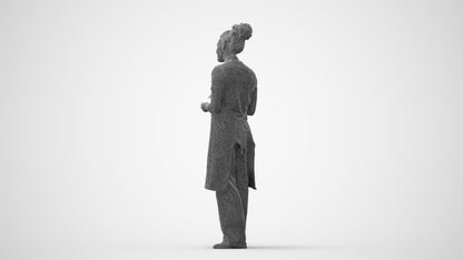 realistic 3D people woman hospitality, render-ready for V-Ray and Corona, FBX OBJ, square thumbnail