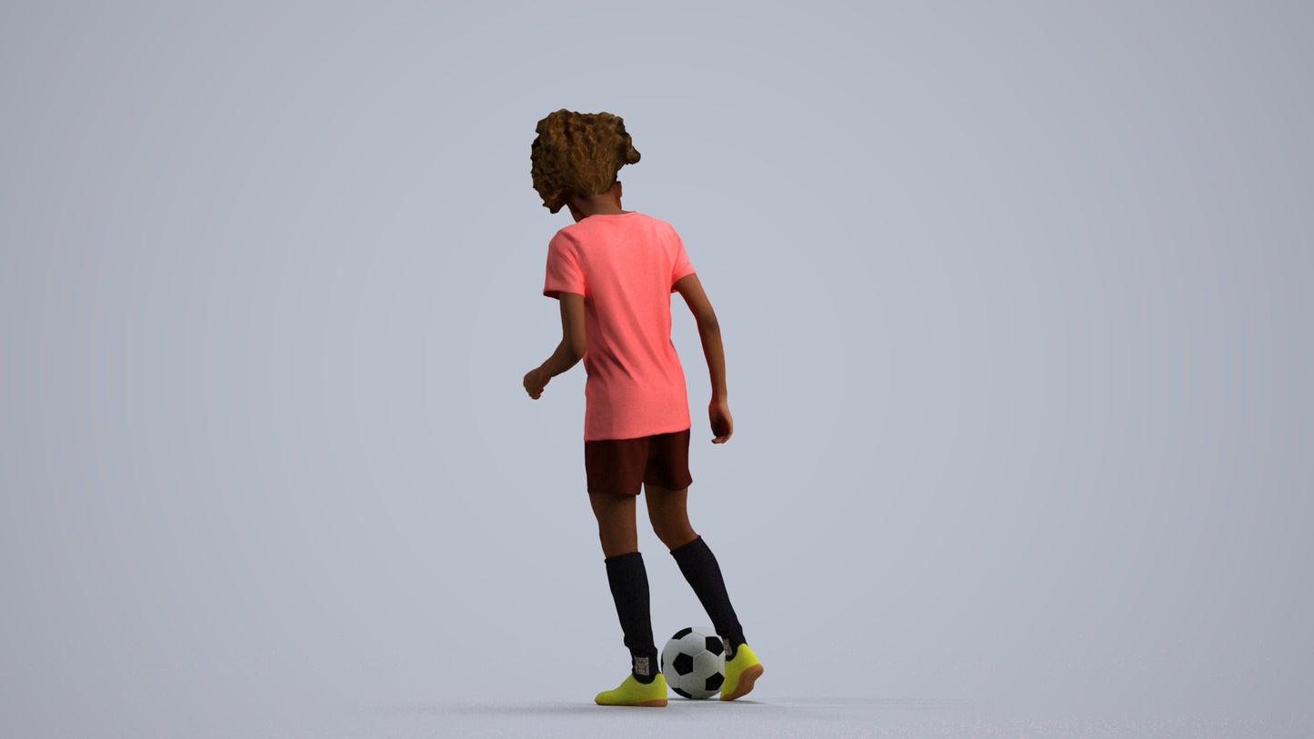 realistic 3D woman sport, scanned archviz people for Blender and 3ds Max, front view render
