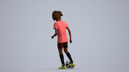 realistic 3D woman sport, scanned archviz people for Blender and 3ds Max, front view render