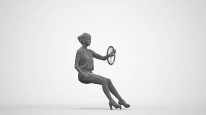3D people model woman business mix, scanned human for 3ds Max rendering, three-quarter front view render