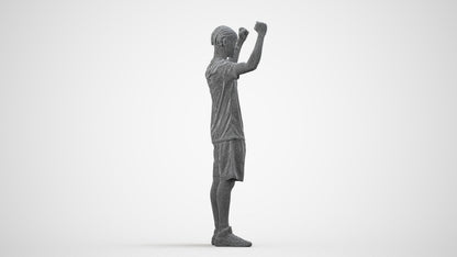 realistic 3D boy sport, scanned archviz people for Blender and 3ds Max, wireframe side view