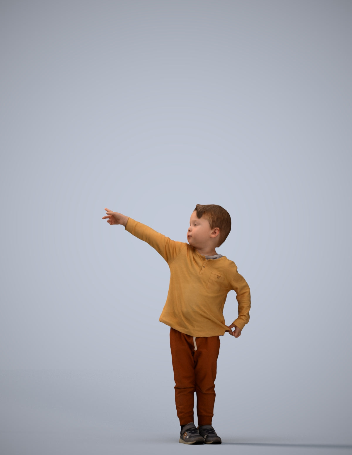 realistic 3D people boy casual kids, render-ready for V-Ray and Corona, FBX OBJ
