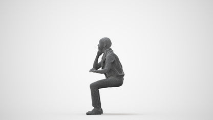 realistic 3D boy casual kids, scanned archviz people for Blender and 3ds Max, square thumbnail