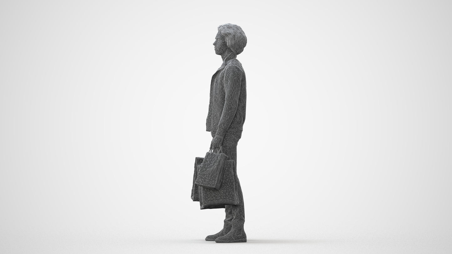 3D people model man formal, scanned human for 3ds Max rendering, square thumbnail