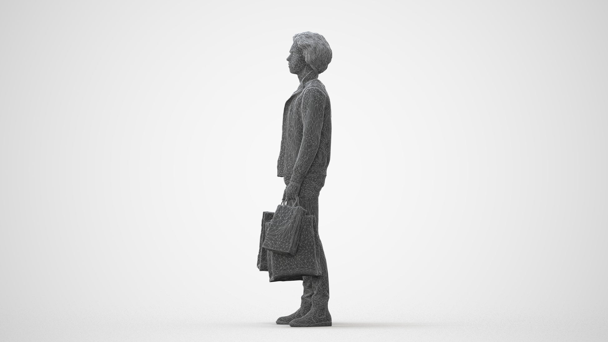 3D people model man formal, scanned human for 3ds Max rendering, square thumbnail