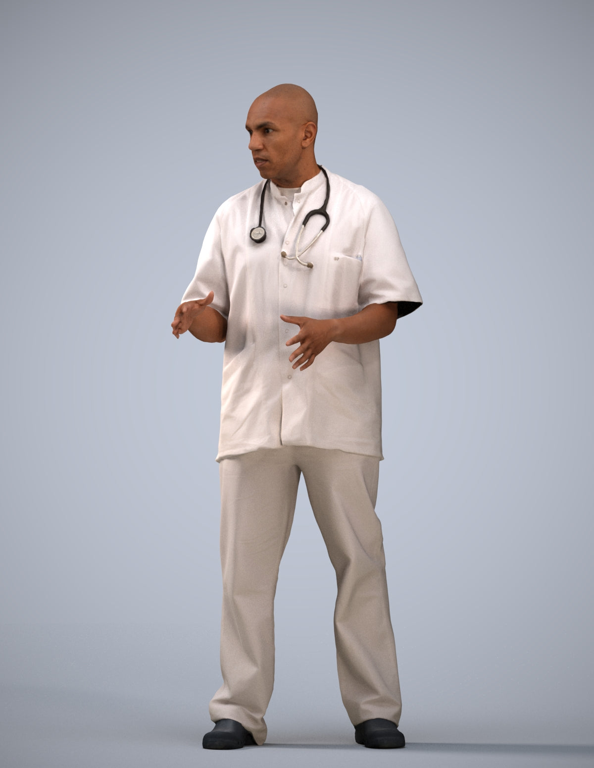photogrammetry 3D man medical, realistic human model archviz FBX