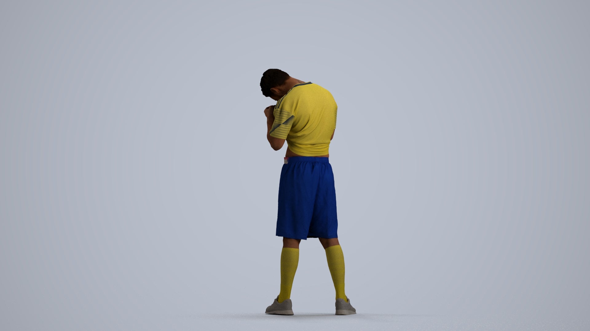 realistic 3D people man sport, render-ready for V-Ray and Corona, FBX OBJ, front view render