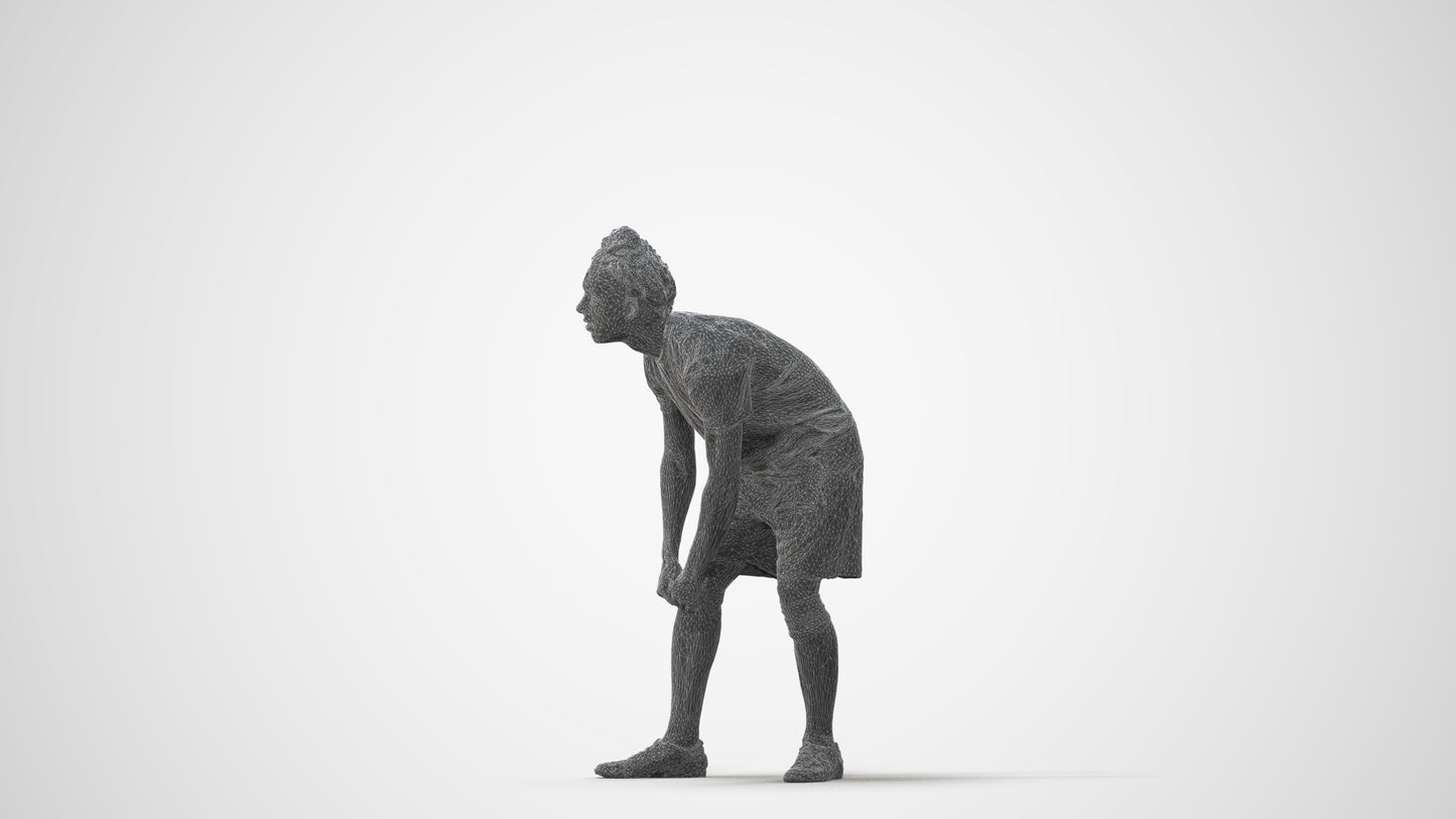 realistic 3D man sport, scanned archviz people for Blender and 3ds Max, square thumbnail