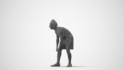 realistic 3D man sport, scanned archviz people for Blender and 3ds Max, square thumbnail