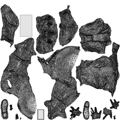 scanned 3D woman casual sitting, photogrammetry people for Enscape and V-Ray, wireframe top-down view