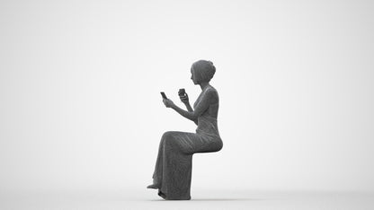 realistic 3D people woman formal formalaffairs, render-ready for V-Ray and Corona, FBX OBJ, square thumbnail