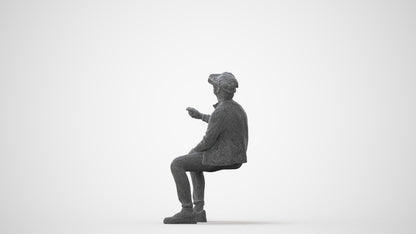 3D people model boy casual kids, scanned human for 3ds Max rendering, square thumbnail