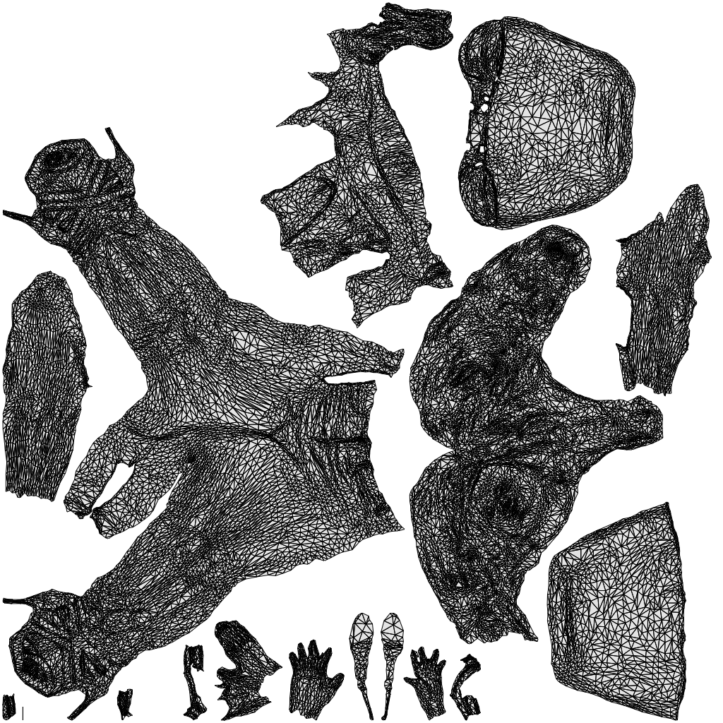 realistic 3D people woman casual walking, render-ready for V-Ray and Corona, FBX OBJ, wireframe top-down view