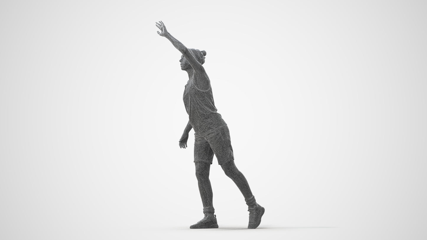 realistic 3D people woman sport, render-ready for V-Ray and Corona, FBX OBJ, square thumbnail
