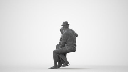 scanned 3D girl kids, photogrammetry people for Enscape and V-Ray, square thumbnail