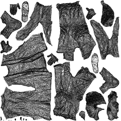 photogrammetry 3D man casual business, realistic human model archviz FBX, wireframe top-down view