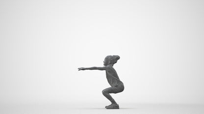 realistic 3D people girl casual kids, render-ready for V-Ray and Corona, FBX OBJ, square thumbnail