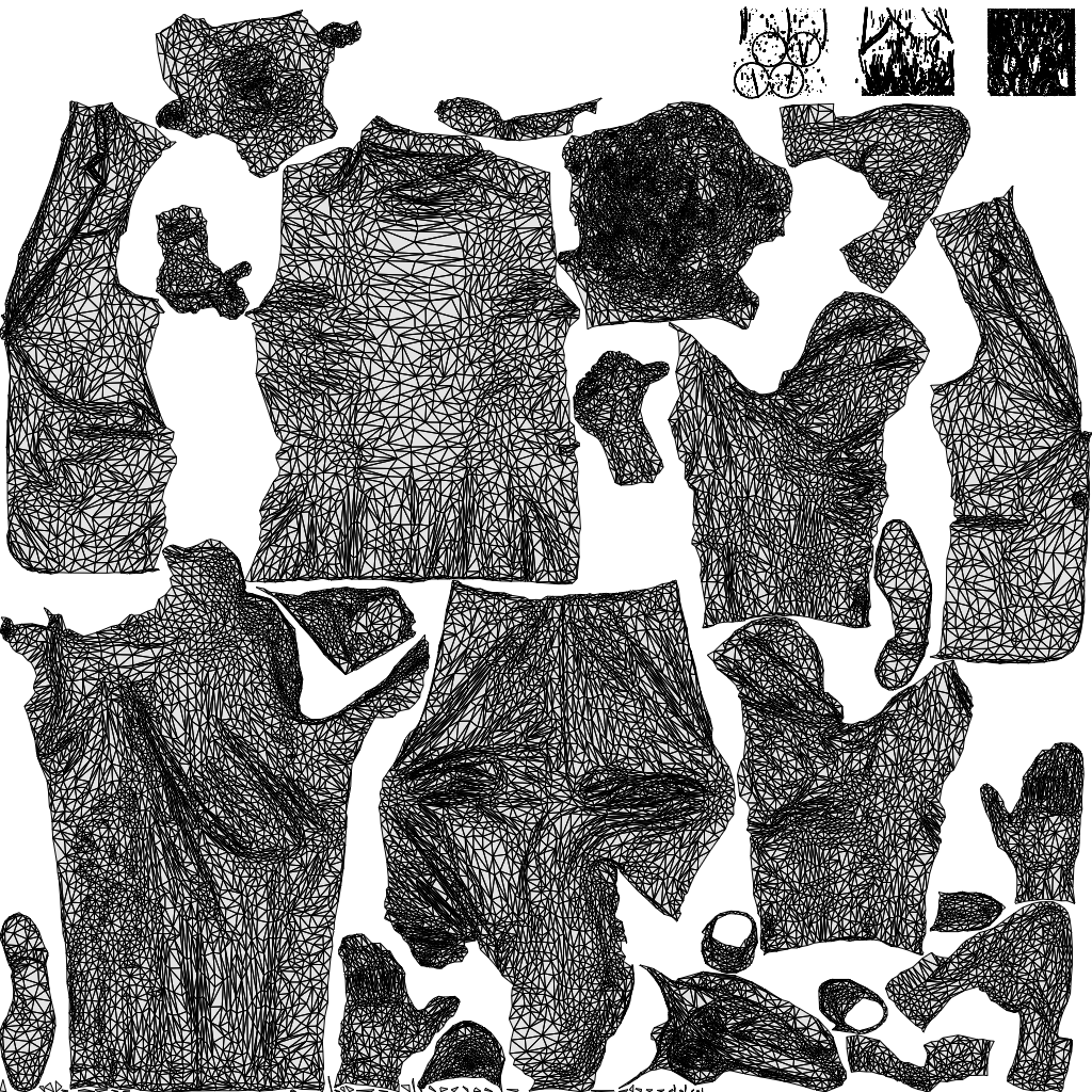 scanned 3D man business cycling, photogrammetry people for Enscape and V-Ray, wireframe top-down view