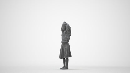 realistic 3D people girl casual kids, render-ready for V-Ray and Corona, FBX OBJ, square thumbnail