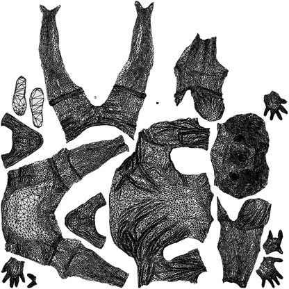 realistic 3D man casual sitting, scanned archviz people for Blender and 3ds Max, wireframe top-down view