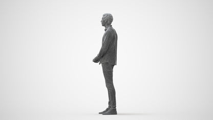 realistic 3D people man casual standing, render-ready for V-Ray and Corona, FBX OBJ, square thumbnail