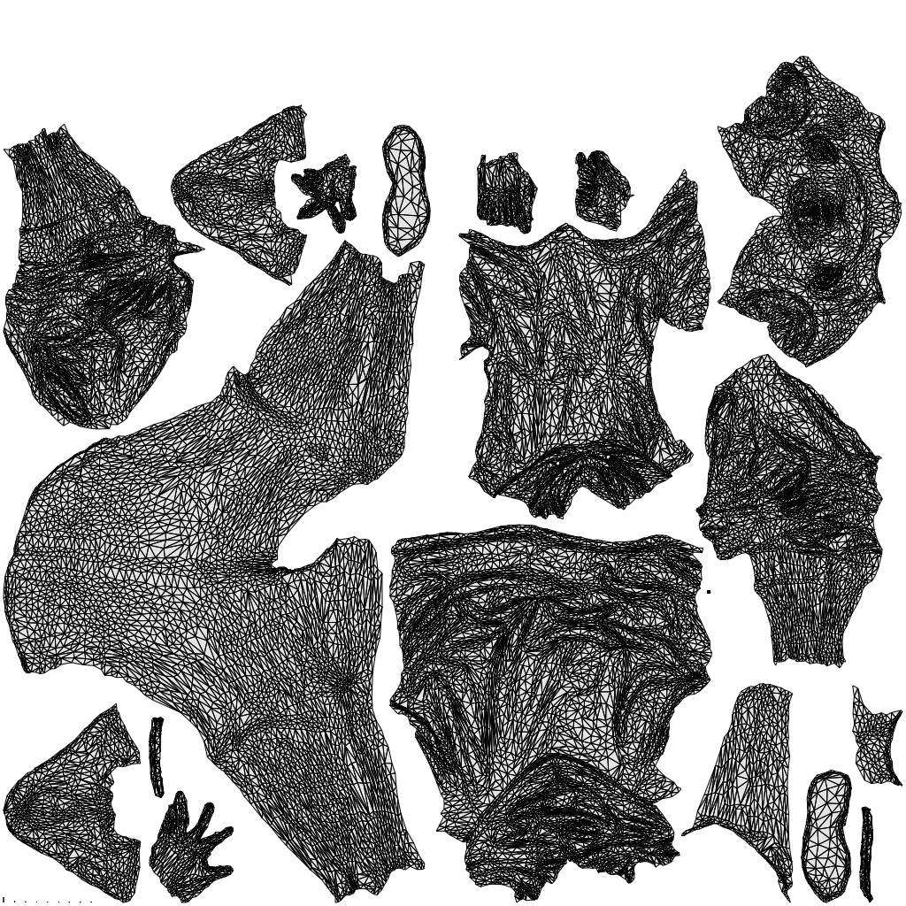 scanned 3D woman casual sitting, photogrammetry people for Enscape and V-Ray, wireframe top-down view