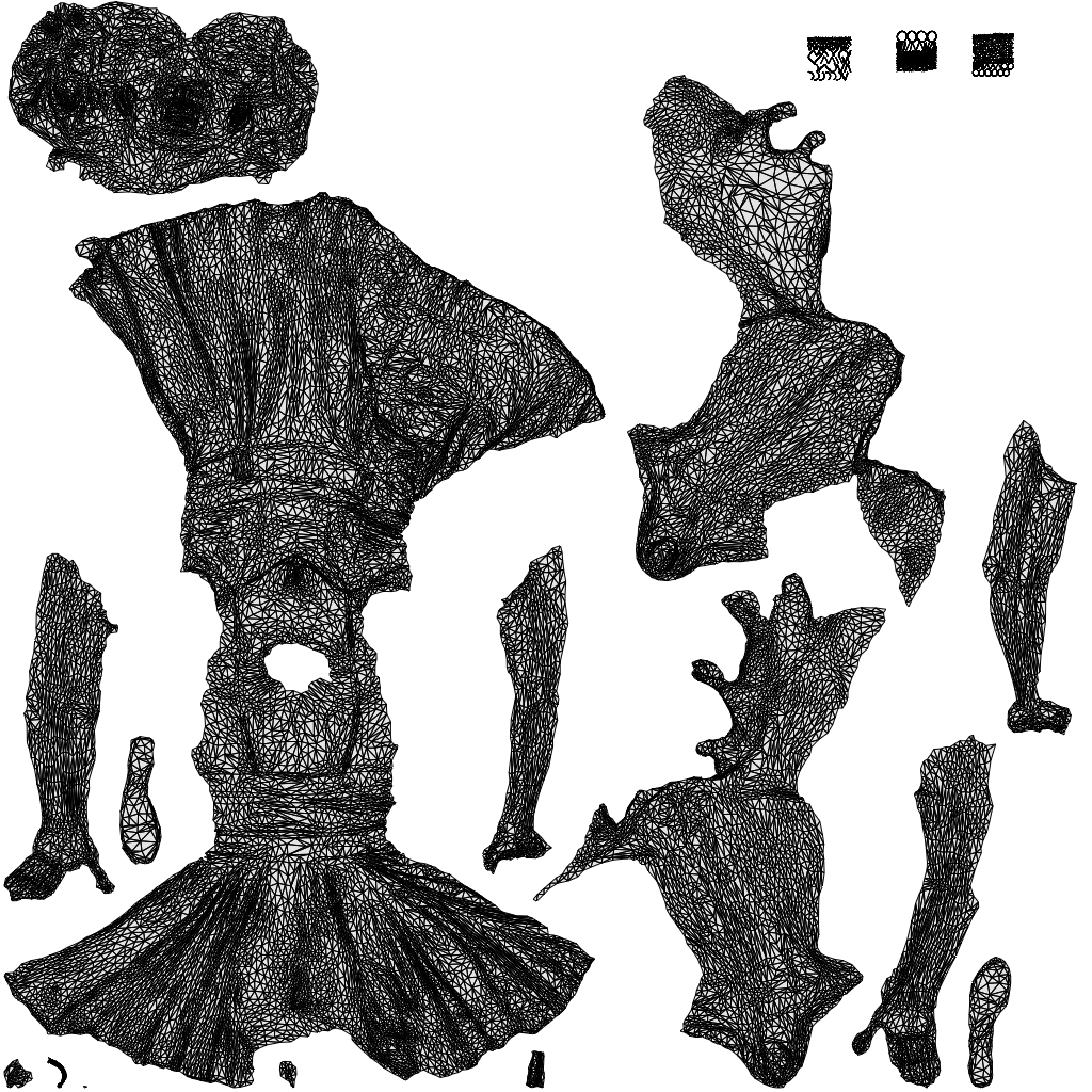 realistic 3D human woman formal cycling, archviz people FBX OBJ for Blender, wireframe top-down view