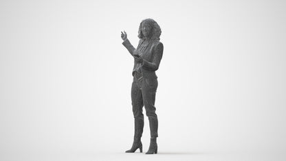 realistic 3D human woman business, archviz people FBX OBJ for Blender, square thumbnail