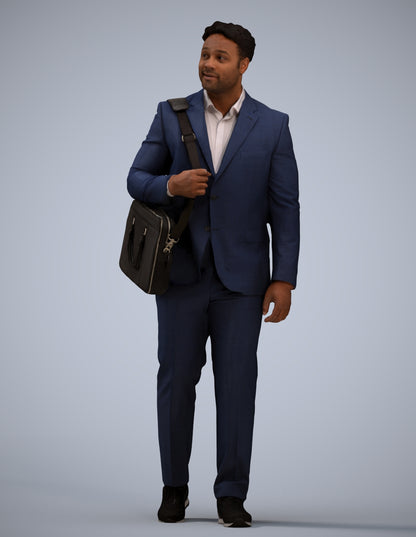realistic 3D people man business, render-ready for V-Ray and Corona, FBX OBJ