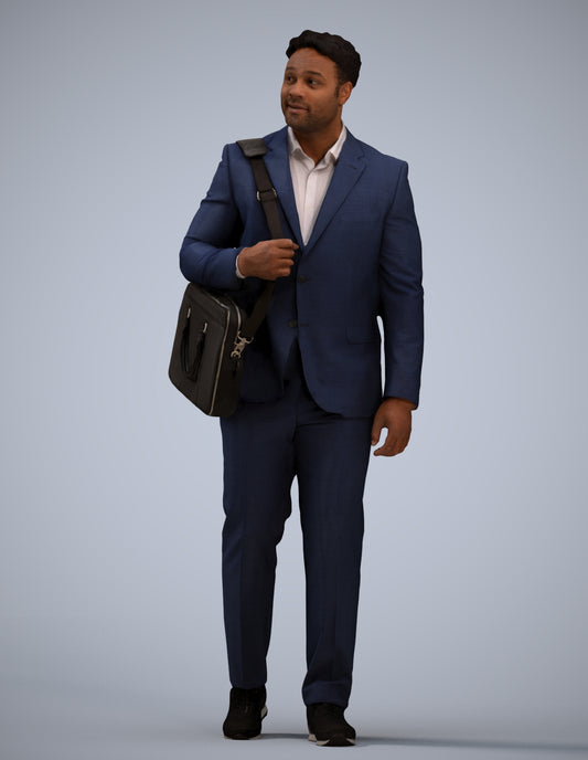 realistic 3D people man business, render-ready for V-Ray and Corona, FBX OBJ