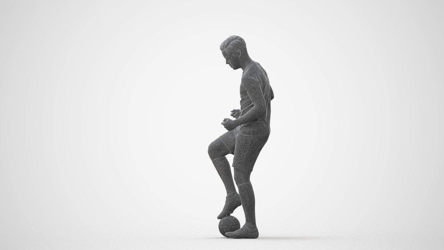 scanned 3D man sport, photogrammetry people for Enscape and V-Ray, square thumbnail