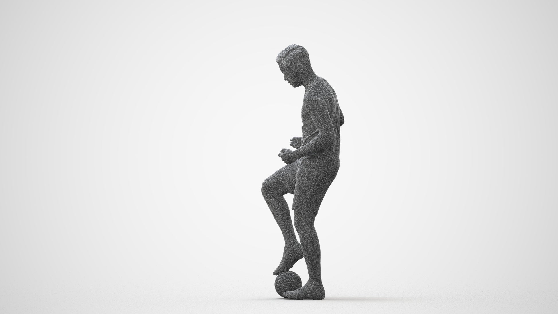 scanned 3D man sport, photogrammetry people for Enscape and V-Ray, square thumbnail