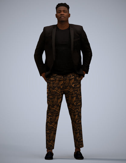 3D human model man casual formalaffairs, photogrammetry scanned person for archviz