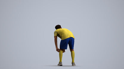 scanned 3D man sport, photogrammetry people for Enscape and V-Ray, front view render