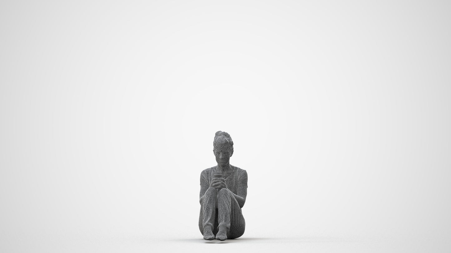 scanned 3D woman mix, photogrammetry people for Enscape and V-Ray, square thumbnail