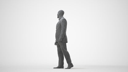 photogrammetry 3D man business, realistic human model archviz FBX, square thumbnail