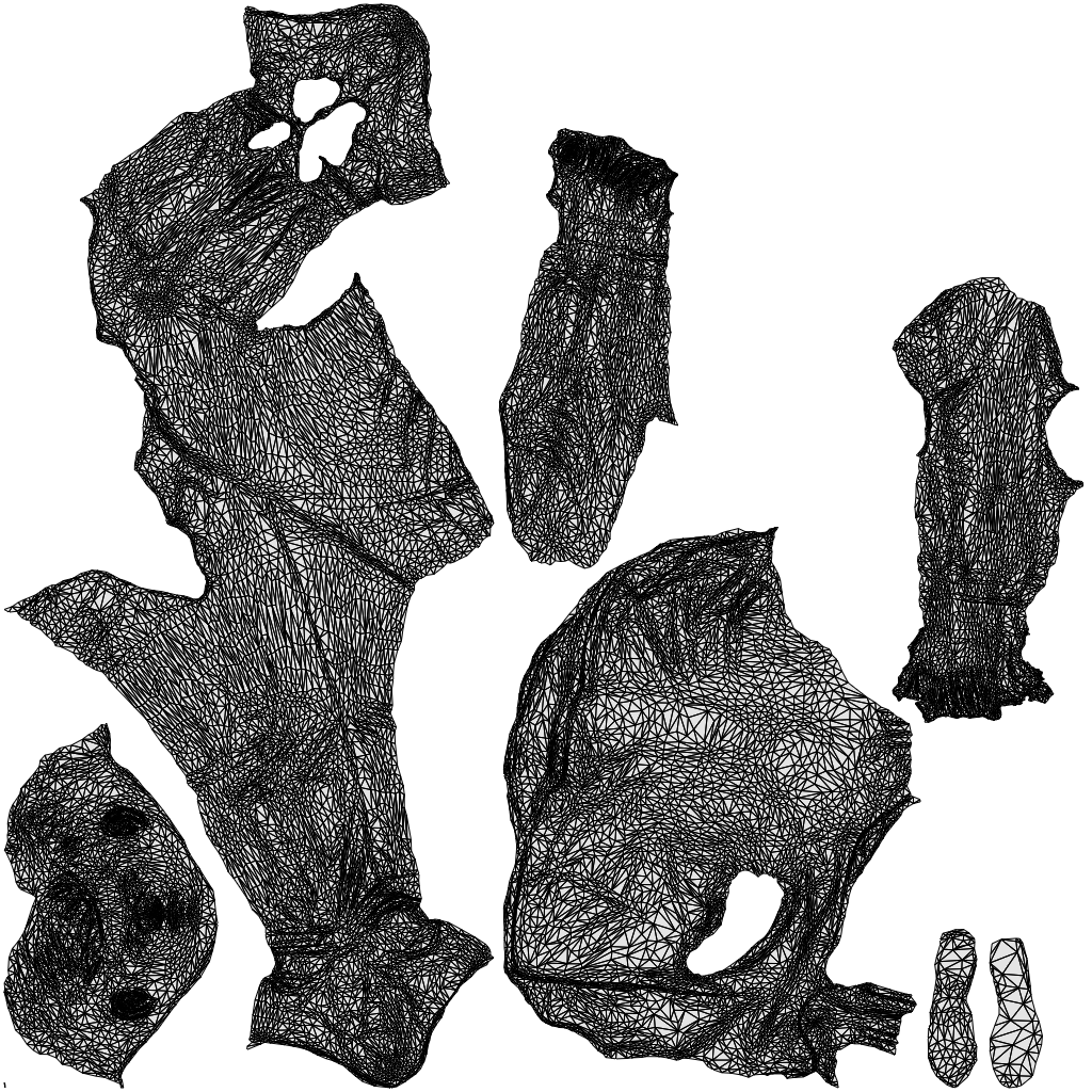 realistic 3D people boy casual kids, render-ready for V-Ray and Corona, FBX OBJ, wireframe top-down view