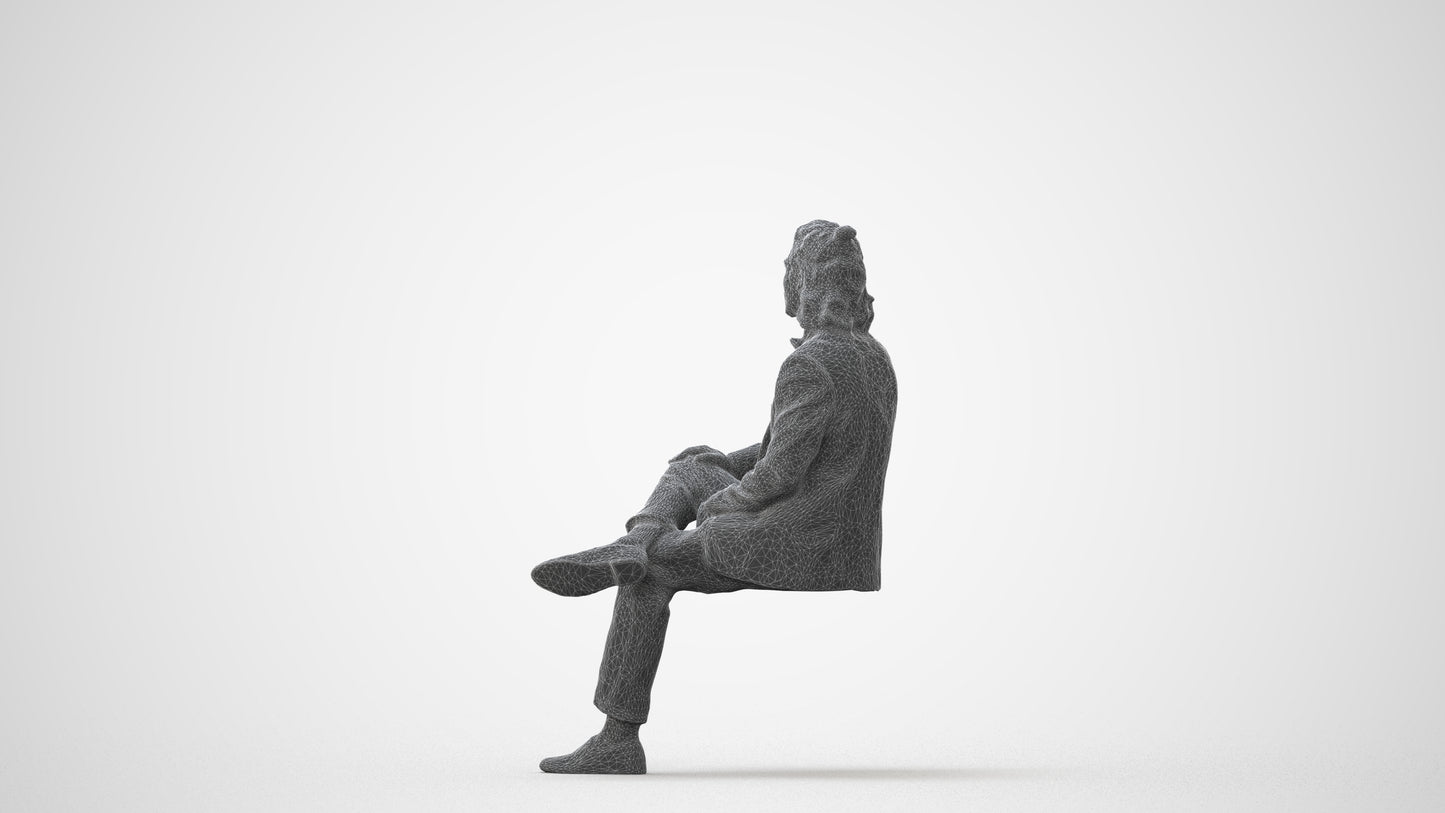 scanned 3D man formal formalaffairs, photogrammetry people for Enscape and V-Ray, square thumbnail